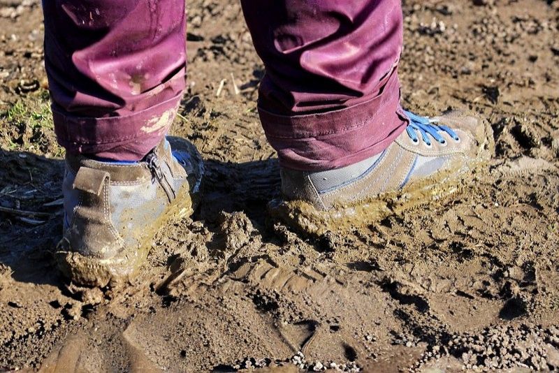Wenn der Reitplatz nur noch Matsch ist