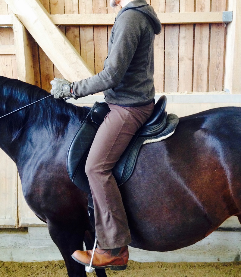 Das Regulieren des Reitergewichtes